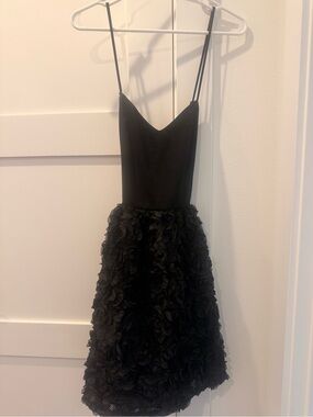 Pink Martini Black Dress with White Embroidered Label